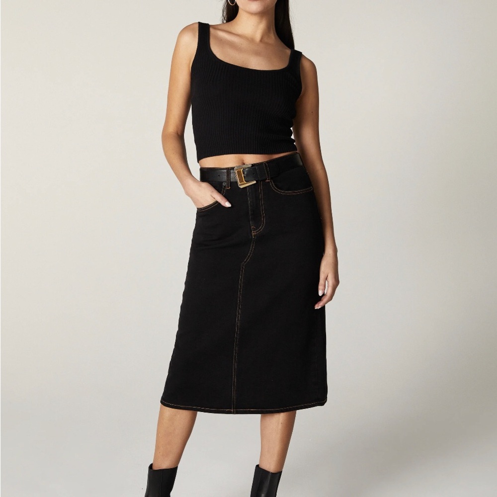 Unpublished Harley High Rise Midi Skirt NWT
